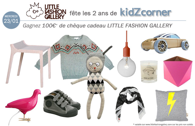 Little Fashion Gallery fête les 2 ans de kidZcorner