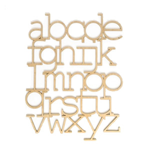 Cadre alphabet en bois