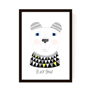 Affiche B for Bear