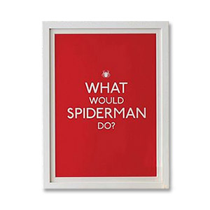 Affiche What Would Spiderman Do?