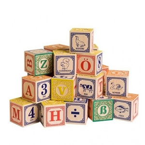 Cubes Alphabet en bois