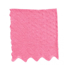 Carré dentelle rose