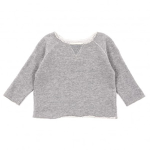 Sweat gris chiné
