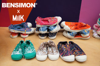 Bensimon x Milk à la façon Pollock