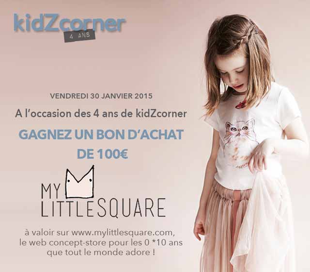 Anniversaire 4 ans kidZcorner avec My Little Square