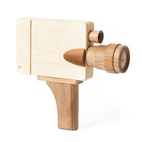 Caméra vidéo en bois