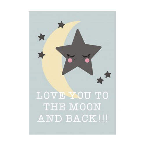 Poster Love You To The Moon