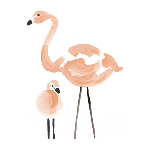 Stickers Flamant Rose