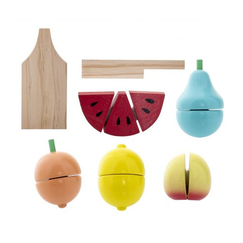 Fruits à couper en bois