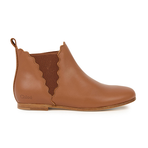 Boots cuir camel