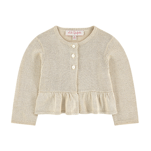 Cardigan bébé en lurex