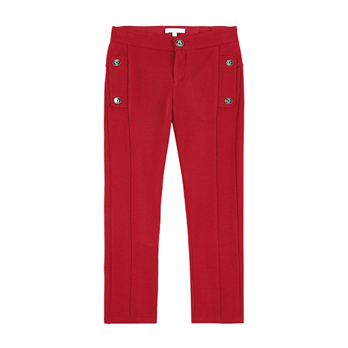 Pantalon jersey rouge