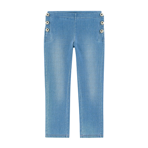 Pantalon taille haute denim