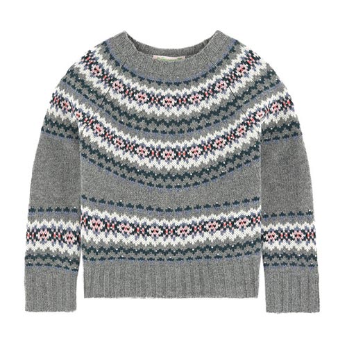 Pull en laine gris