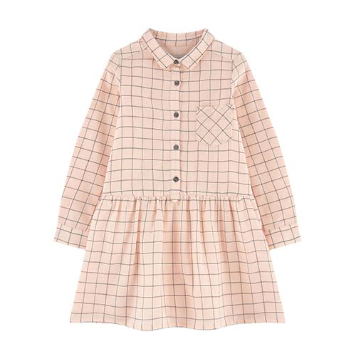 Robe chemise à carreaux