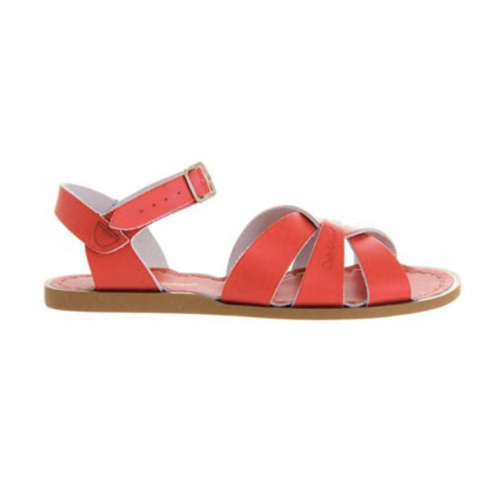 Sandales cuir rouge