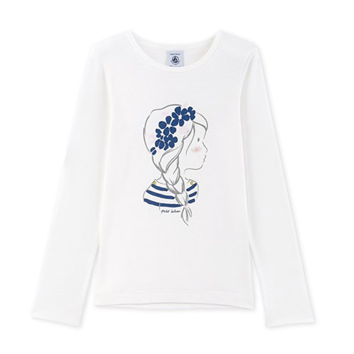 T-shirt Romantic blanc