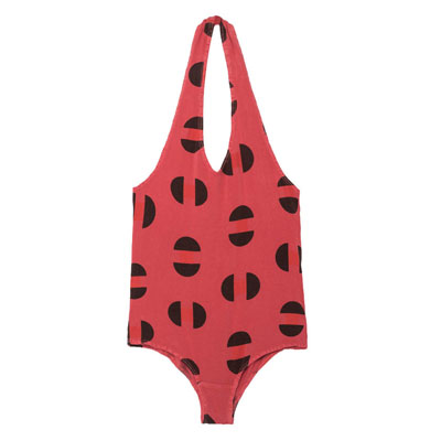 Maillot de Bain 1 Pièce Fish Rouge