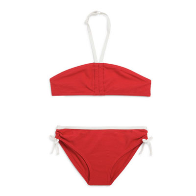 Maillot 2 pièces rouge