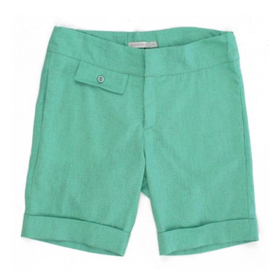 Short Sergio Mint en lin