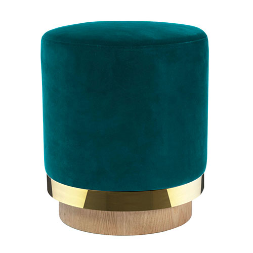 Pouf Stool velours canard