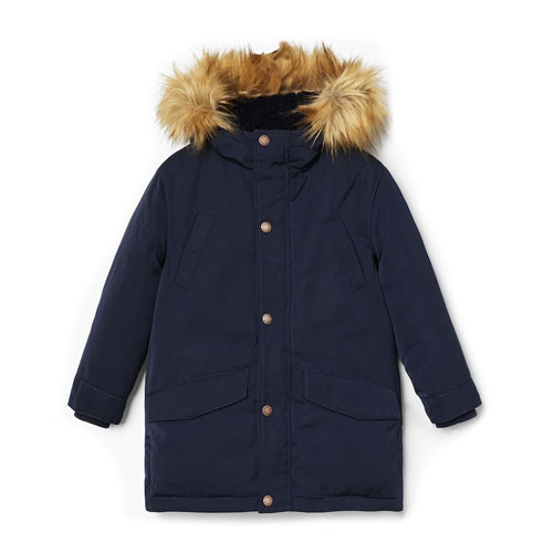 Anorak plume à capuche