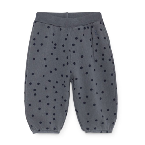 Jogger à pois anthracite