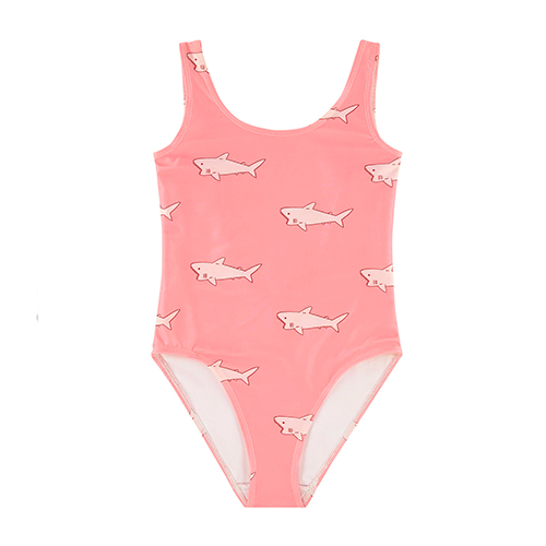 Maillot de bain requin rose