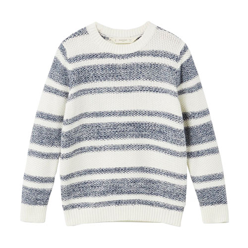 Pull coton bicolore