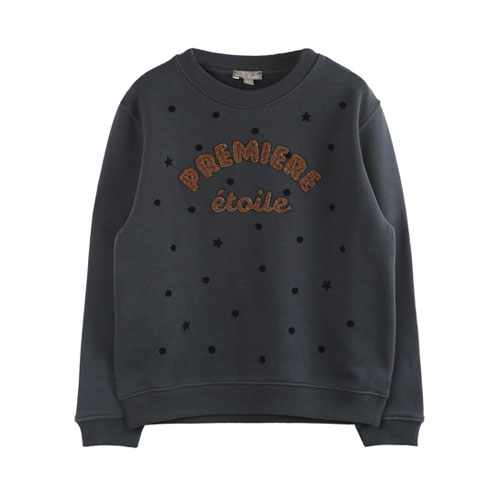 Sweat broderie lurex