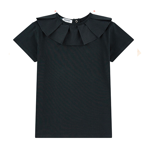 T-shirt col noir