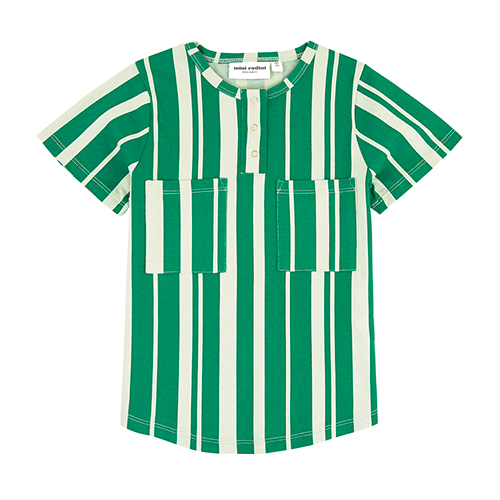 T-shirt rayé vert