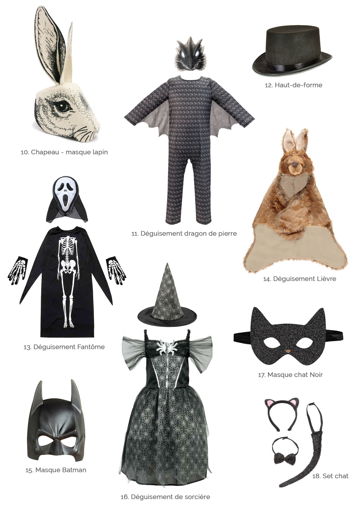 Sélection spéciale déguisements Halloween