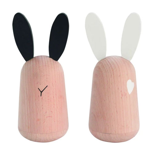 Maracas Lapin en bois