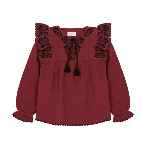 Blouse Laure rouille