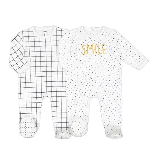 Lot de 2 pyjamas velours