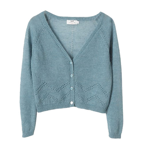 Pull-gilet laine et mohair