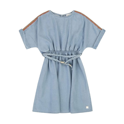 Robe denim bleached