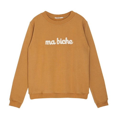 Sweat brodé ma biche