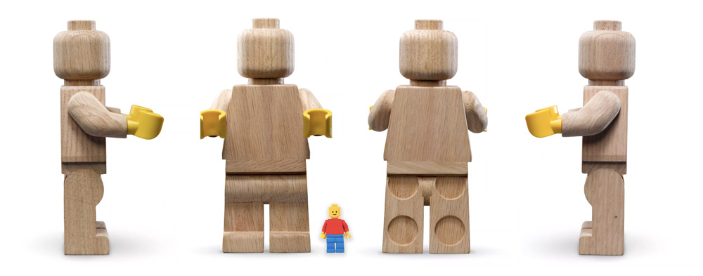 Wooden Minifigure LEGO Originals en bois
