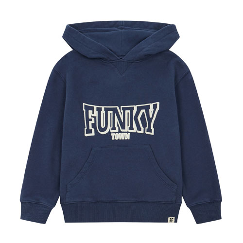 Hoodie Funky Town bleu