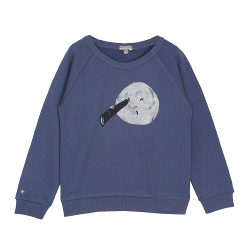 Sweat Lune bleu nuit