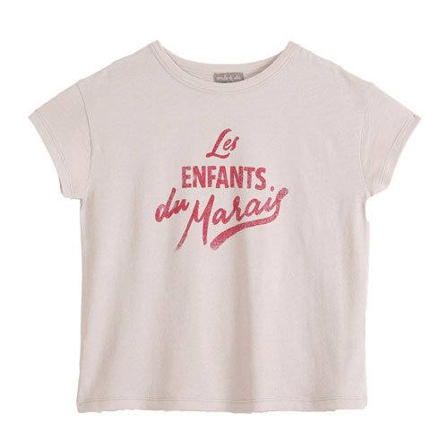 T-shirt les enfants gris clair