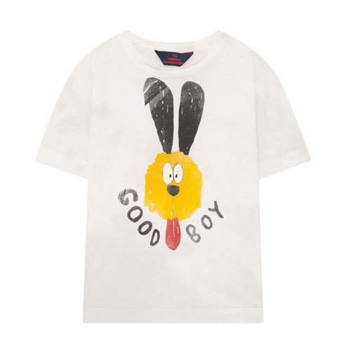 T-shirt Rooster Good Boy blanc