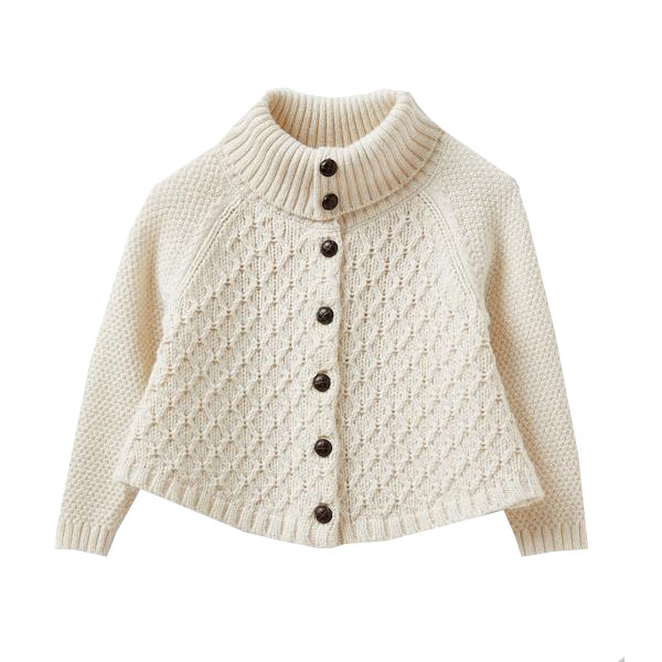 Gilet cape en tricot