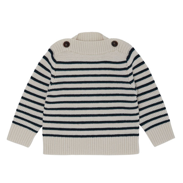 Pull laine Boatneck écru