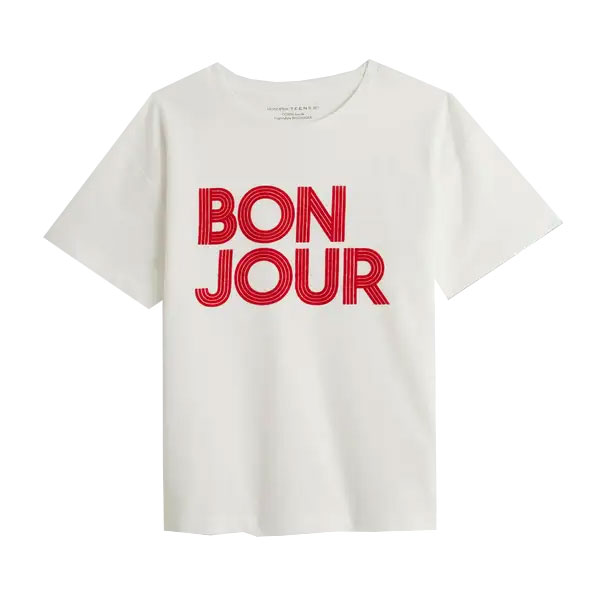 T-shirt Bonjour