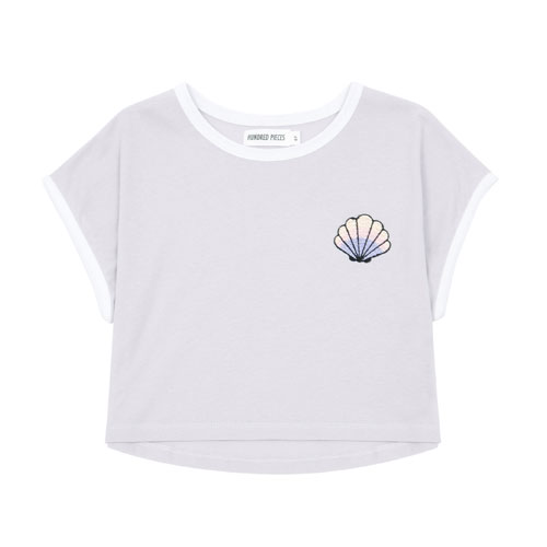 T-shirt Coquillage lilas