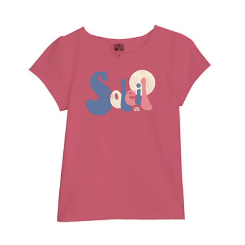 T-shirt Soleil fuschia