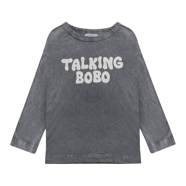 T-shirt Talking bobo gris